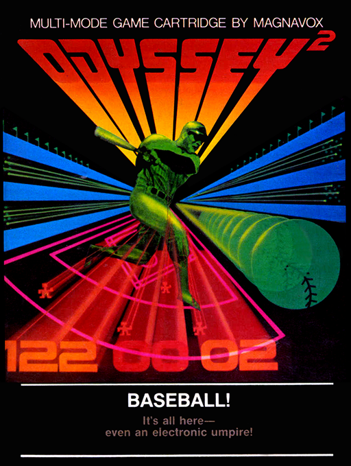 Baseball box art for Odyssey 2